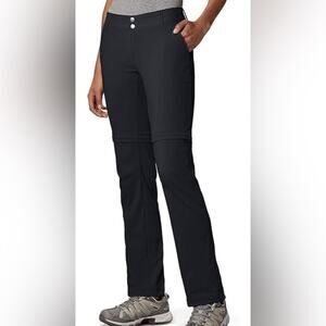 UEC COLUMBIA OMNI SHIELD Black Convertible HIKING Pants Sz 10